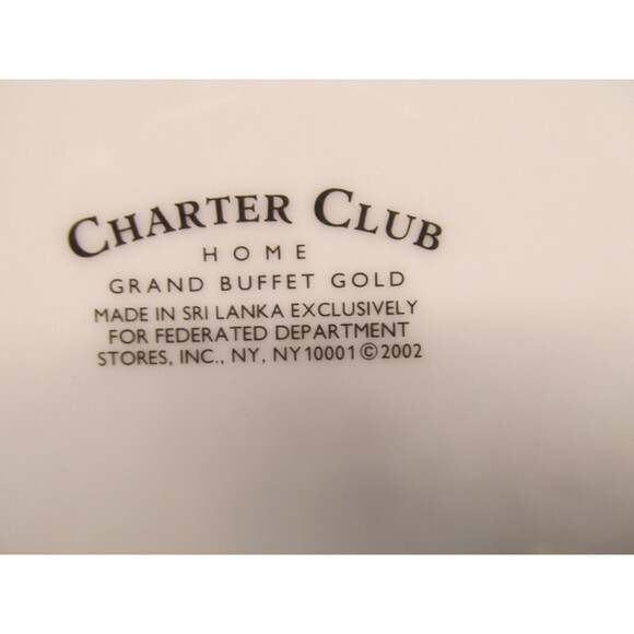 Charter Club Grand Buffet Gold 5-Piece Place Setting Pristine - Picture 12 of 12